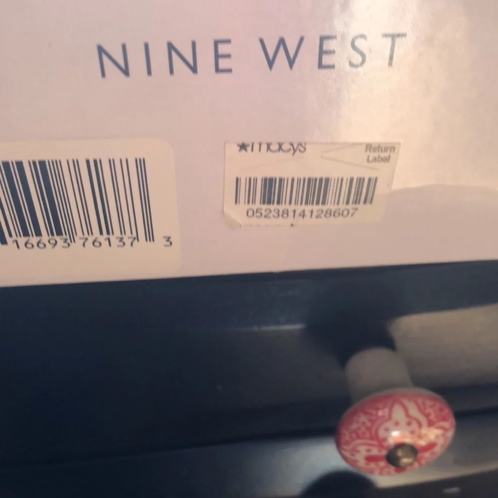 Nine West Gladiator style black heels size 9M